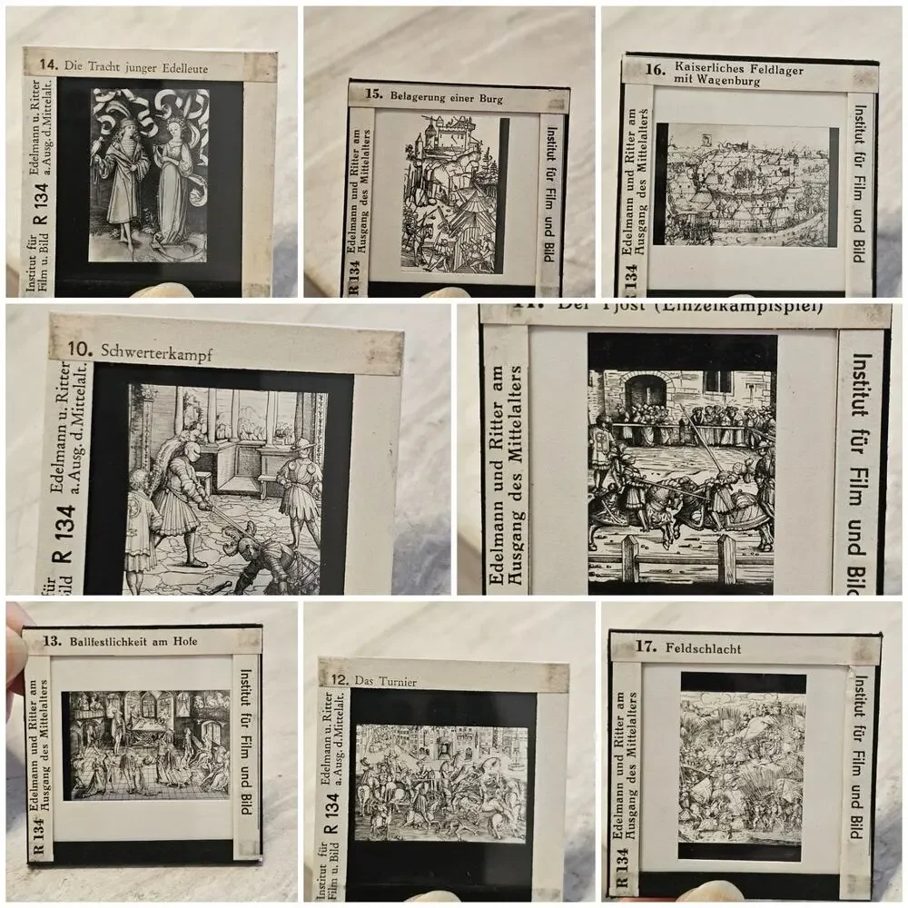 Vintage German Lantern Slides - Dr. Franz Stoedtner-Medieval Art & History FWU